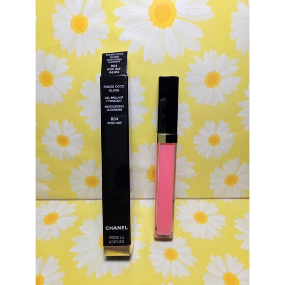 CHANEL ROUGE COCO GLOSS Moisturizing Glossimer 804 ROSE NAIF - Picture 1 of 8